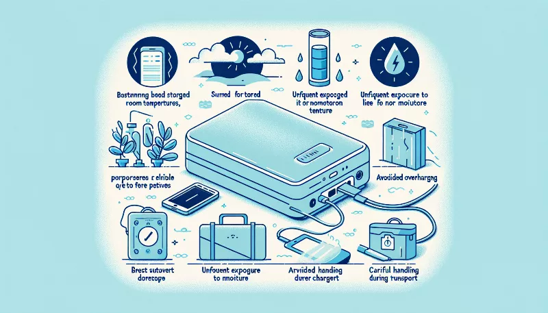 What are the best practices for maintaining and extending the life of a portable power bank?